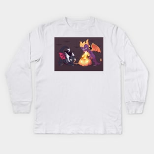 Halloween Spyro Kids Long Sleeve T-Shirt